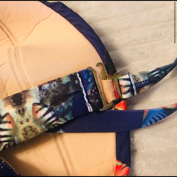 ModCloth High Dive Vintage Pin Up Tropical Swim 1X - Picture 3 of 6